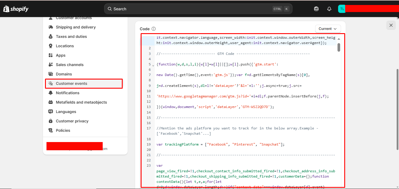 Shopify Customer Events Setup for Accurate Conversion Tracking — project screenshot