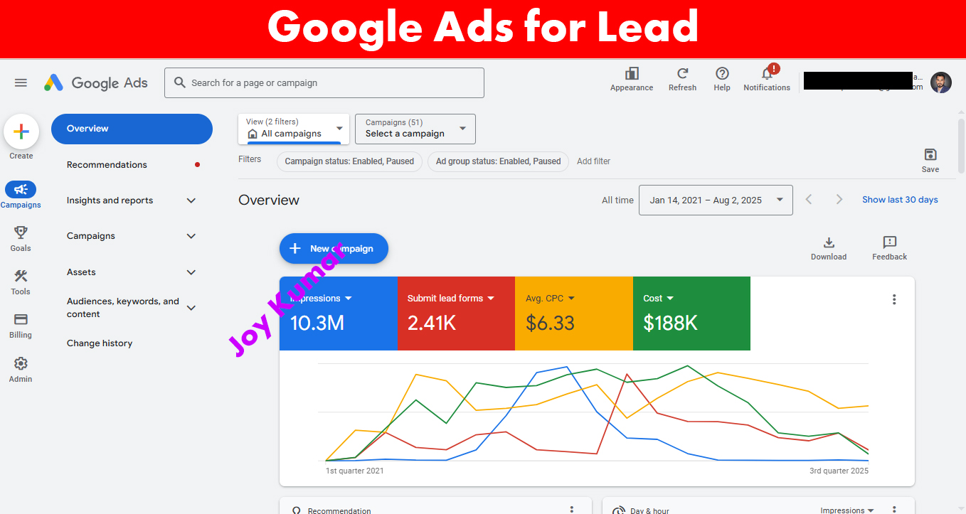 Google Ads for Lead Business Growth — project screenshot